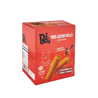 DIDOS LECHES WAFER ROLLS12P*28G