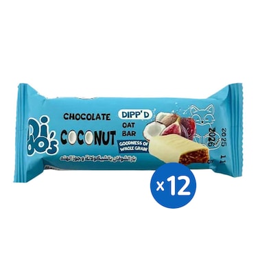 Didos Chocolate Coconut Oat Bar - 55 gm - 12 Pieces
