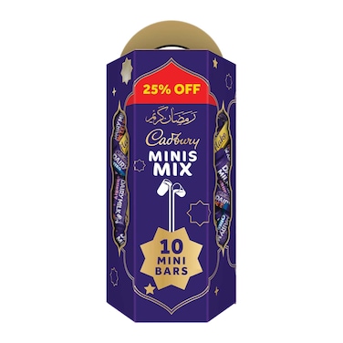 شوكولاتة كادبوري ديري ميلك مينيز - 130 جرام - 10 قطع