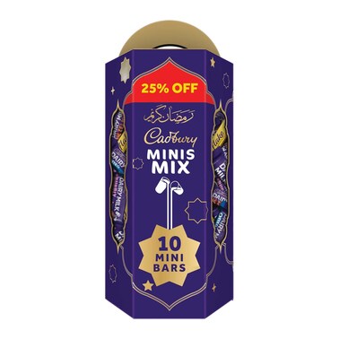 شوكولاتة كادبوري ديري ميلك مينيز - 130 جرام - 10 قطع