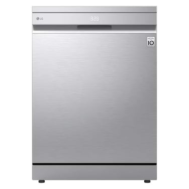 غسالة أطباق ال جي كواد ووش 14 فرد 10 برامج ديجيتال - فضي - DFC287HVS