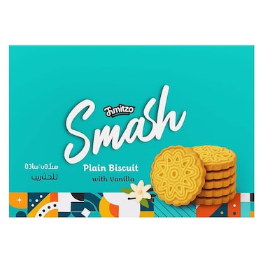 SMASH PLAIN BISCUIT VANILLA 12*9P