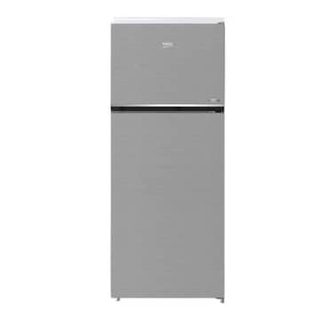Beko Refrigerator, 390l Net, Top Freezer, Traditional Defrost System, Adjustable Glass Shelves, Fast Cooling, Energy Efficient, Rdne420Kd Silver