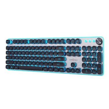 لوحة مفاتيح زيروتك سلكية بإضاءة ار جى بى - ZPCK-WCGK