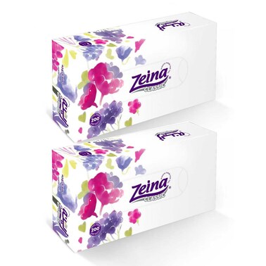 Zeina Facial Tissues - 200 Tissue - 2 Pieces