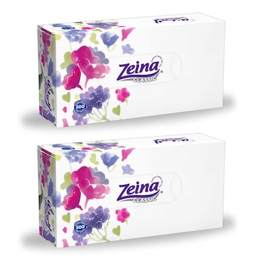 مناديل الوجه زينه كلاسيك - 400 منديل عبوتين