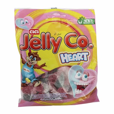Jelly Co Fizzy Love Heart Candy - 75 gm