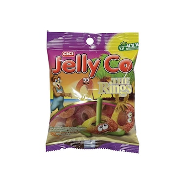 حلقات جيلي كو بنكهة الفواكه - 75 جم