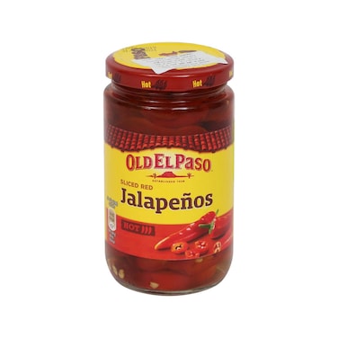 شرائح فلفل الهالبينو الأحمر الحار اولد إل باسو - 215 جم