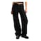 LC WOMEN DENIM PANT STRAIGHT BLK 38