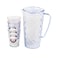 Elite Crystal Plastic Jug with 5 Cups - 2 Liters