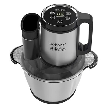Sokany Chopper 3.5 Liters 1000 Watt Digital - Silver Black - SK-06012N