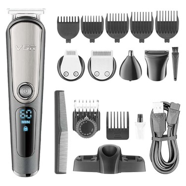 ماكينة حلاقه فى جى ار اللحية والشعر ديجيتال - اسود - V105