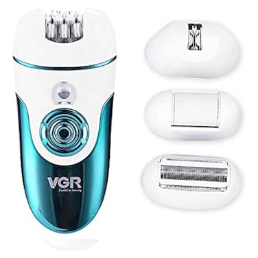 ماكينة حلاقة لاسلكية للنساء في جي آر 4 في 1 - أبيض - V-700