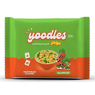 Yoodles Instant Noodles with Vegetables Flavor - 60 gm