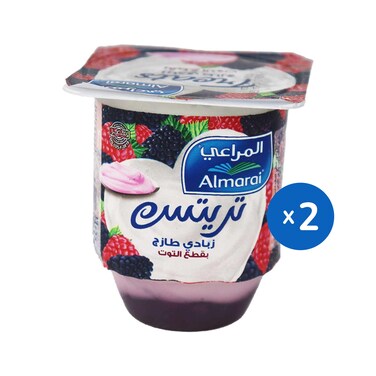 المراعي تريتس زبادي توت - 105 جم - علبتين