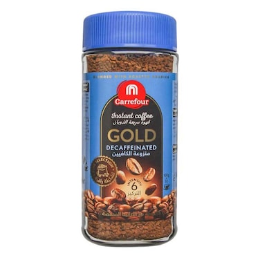 Carrefour Gold Decaffeinated Instant Coffee - 100gm