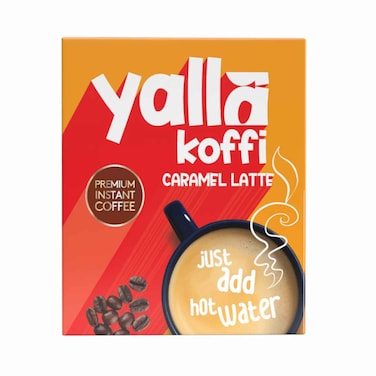 Yalla Koffi Instant Caramel Latte - 25 gm - 10 Sachets