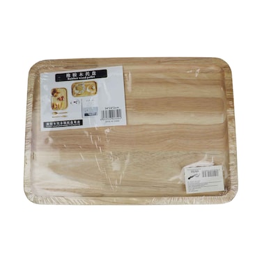 Rubber Wood Square Plate - Medium