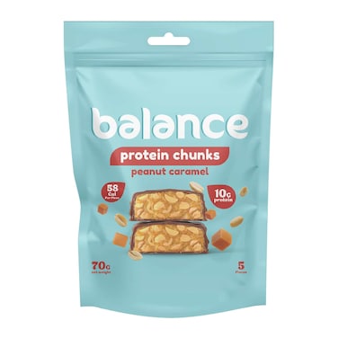 قطع بروتين بالانس كراميل الفول السوداني - 70 جم