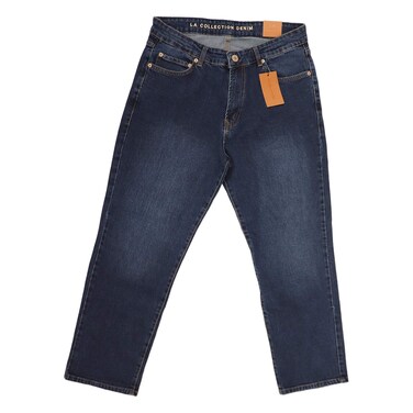 La Collection Men Denim Pants Straight - Dark Blue - Size 30