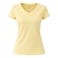 LC S26 WOMEN T-SHIRT V NECK YELOWXL