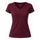 La Collection V Neck Women T-shirt - Size L - Burgundy