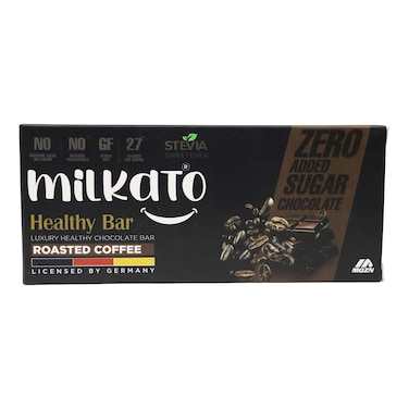 Milkato Healthy Chocolate Bar with Coffee - 90gm