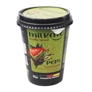Milkato Healthy Pops Chocolate Strawberry with Pistachio Spread - 90gm
