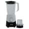 Pluto Blender 1.5 liter 500 Watt 2 Speeds with Grinder - Black - PL-BL50015