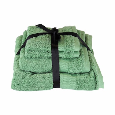 طقم فوط حمام كوتون تري - فستقي - 4 قطع