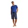 La Collection Men's Pajama Shorts Set 2XL Size - Blue - 5003