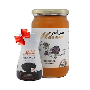 Maram Honey Clover Flowers - 950 gm + Molasses - 400 gm