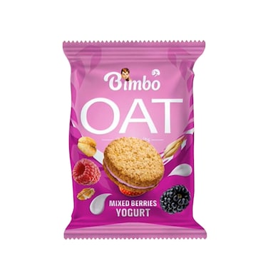 Bimbo Oat Biscuits with Mixed Berries Yogurt