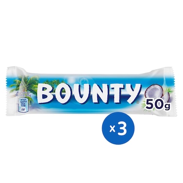 شوكولاتة باونتي بجوز الهند - 50 جرام - 3 قطع