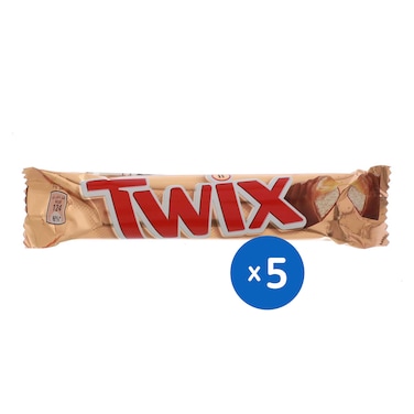 شوكولاتة تويكس بالكراميل - 25 جرام - 5 قطع