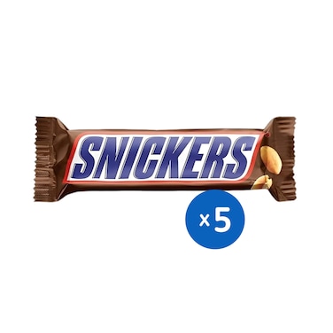 سنيكرز شوكولاتة بالفول السوداني - 23 جرام - 5 قطع