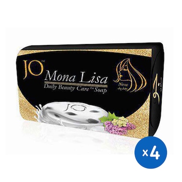 صابون جو مونا ليزا الأسود - 125 جم - 4 قطع