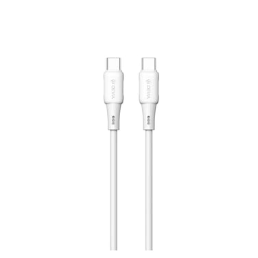 Devia USB-C to USB-C Silicone Cable - 1.2m - 60W - White