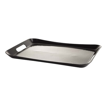 M Design Medium Serving Tray - 39*27 Cm - Black