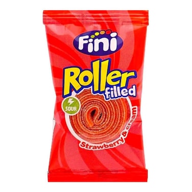 Fini Roller Filled Strawberry and Cream - 20 gm