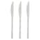 Zinnia Stainless Steel Milano Mirror Table Knife Set - 3 Pieces - Silver
