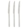 Zinnia Stainless Steel Bahama Table Knife Set - 3 Pieces - Silver