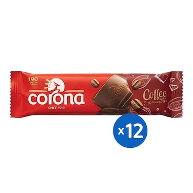Corona Coffee Dark Chocolate - 27 gm - 12 Pieces