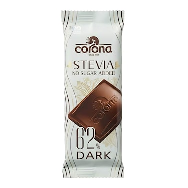 Corona 62% Dark Chocolate with Stevia - 27 gm