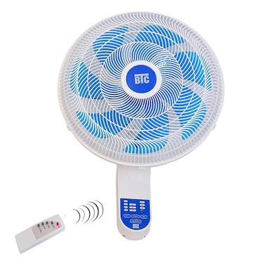 مروحة حائط بي تي سي 18 بوصة ريموت كنترول - ابيض - WF45WVNA18