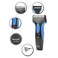 Panasonic Wet and Dry Electric Men Shaver - Black/Blue - ES-SA40-K453