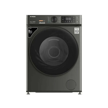 غسالة ملابس ديجيتال فول أوتوماتيك انفرتر تحميل أمامي -  8 كجم - 1200 دورة في الدقيقة - فضي داكن - W8DD1255PC-CG