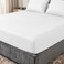 4Bed Striped Bed Sheet - 120*200 Cm - White