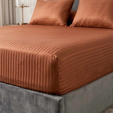 4Bed Striped Bed Sheet - 160*200 Cm - Havan